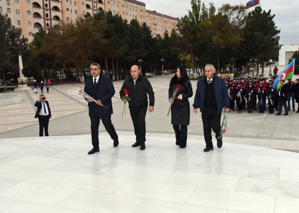 Sumqayıt məktəbliləri Gəncəyə yola salınıb - FOTOLAR