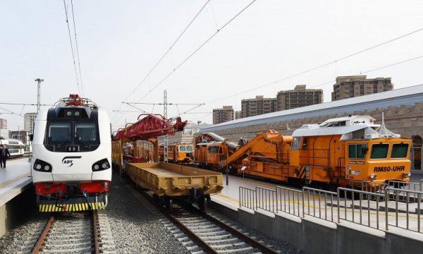 Prezident  Sumqayıt Dəmir Yolu Vağzalı Kompleksinin açılışında - FOTOLAR