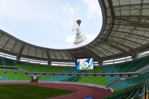 Prezident Aşqabad Olimpiya Kompleksində - FOTOLAR