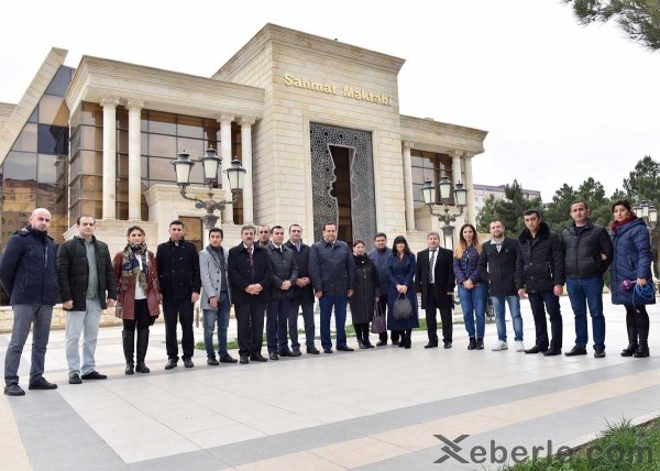 Bir qrup media nümayəndəsi Sumqayıtda olub-FOTOLAR