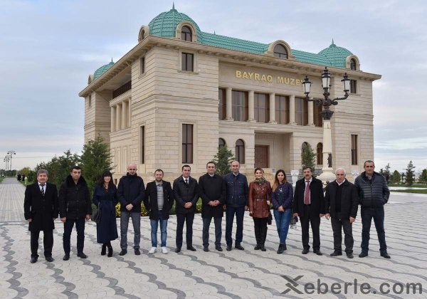 Bir qrup media nümayəndəsi Sumqayıtda olub-FOTOLAR