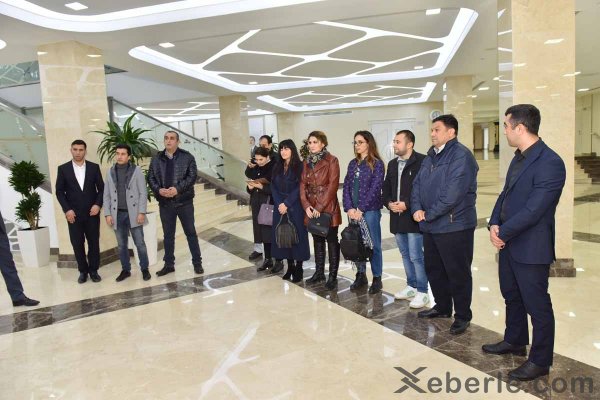 Bir qrup media nümayəndəsi Sumqayıtda olub-FOTOLAR