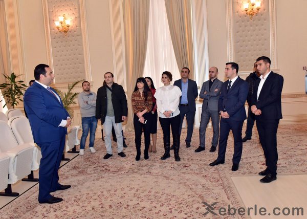 Bir qrup media nümayəndəsi Sumqayıtda olub-FOTOLAR