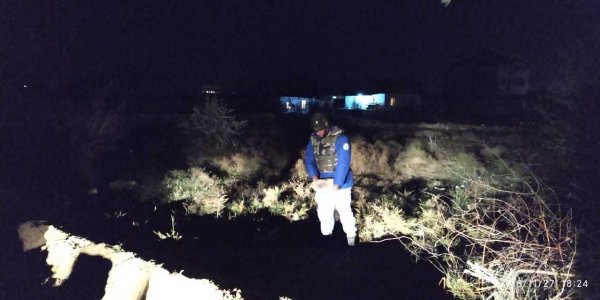 Sumqayıtın Corat qəsəbəsində top mərmisi aşkar olundu - FOTO