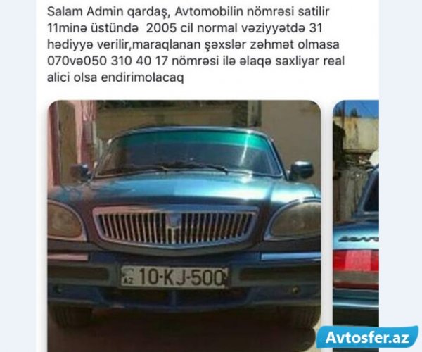 Azərbaycanda bu nömrəni alana maşın pulsuz verilir - FOTO