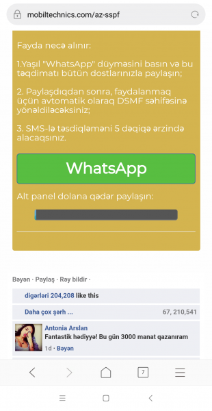 Nazirlikdən həyacan siqnalı - “Whatsapp”da bu mesajı açmayın! Nazirlikdən həyacan siqnalı - “Whatsapp”da bu mesajı açmayın!