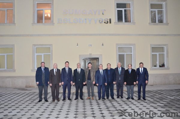 Keçiörən Bələdiyyəsinin nümayəndələri Sumqayıt Bələdiyyəsində - FOTOLAR