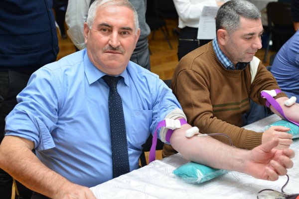 Sumqayıtda qanvermə aksiyası keçirilib - FOTOLAR