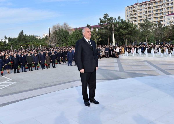 Sumqayıtda anım mərasimi keçirilib - FOTOLAR