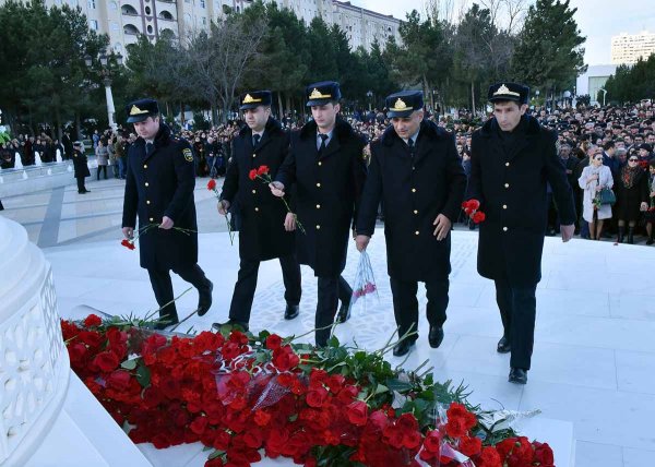 Sumqayıtda anım mərasimi keçirilib - FOTOLAR