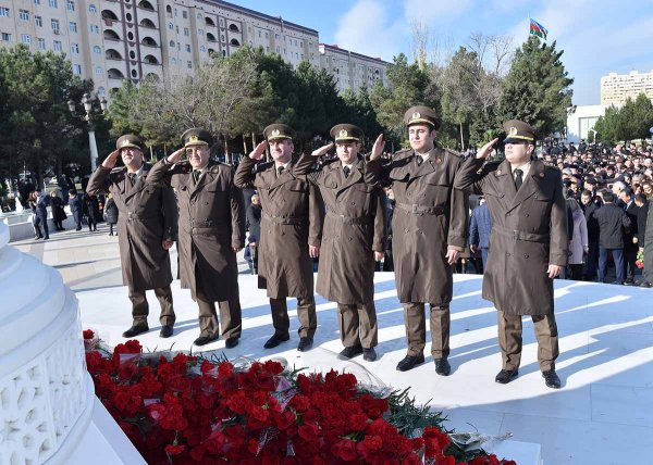 Sumqayıtda anım mərasimi keçirilib - FOTOLAR
