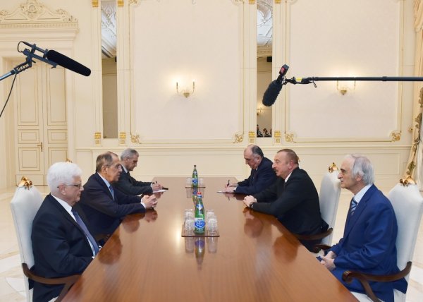 İlham Əliyev Rusiya XİN rəhbərini qəbul etdi