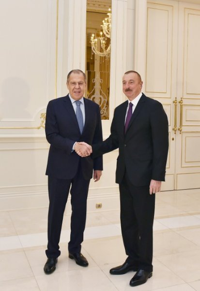 İlham Əliyev Rusiya XİN rəhbərini qəbul etdi
