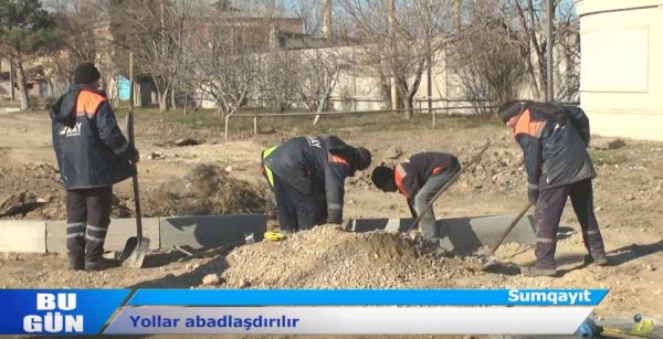 Sumqayıtda daha bir küçə uzun illərdən sonra təmir olunur – VİDEO