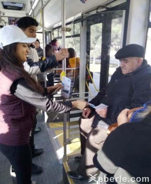 Sumqayıtda “Nəqliyyat Könüllüləri” devizi altında aksiya davam edir - FOTO
