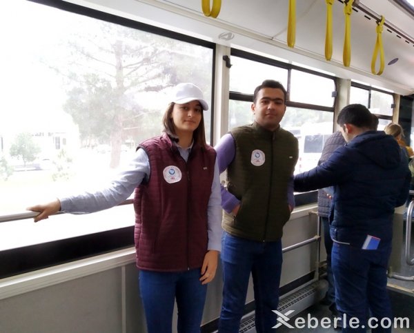 Sumqayıtda “Nəqliyyat Könüllüləri” devizi altında aksiya davam edir - FOTO