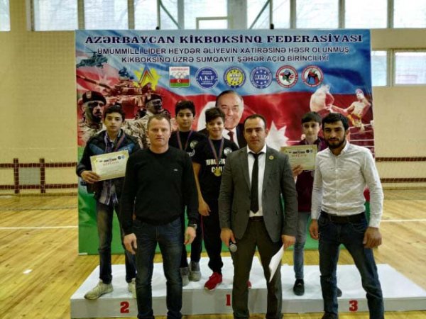 Kikboksinq üzrə Sumqayıt şəhər açıq birinciliyi keçirilib - FOTOLAR