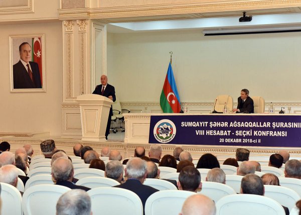Sumqayıtda ağsaqallar hesabat verdi -FOTOLAR