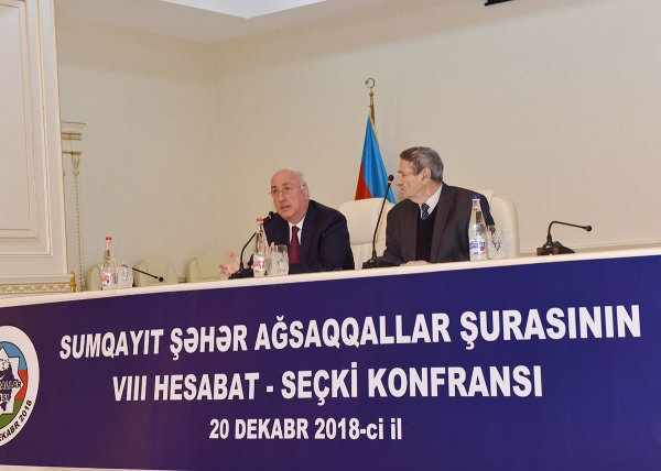 Sumqayıtda ağsaqallar hesabat verdi -FOTOLAR