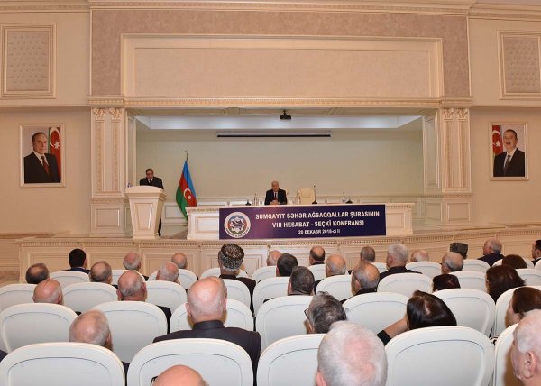 Sumqayıtda ağsaqallar hesabat verdi -FOTOLAR