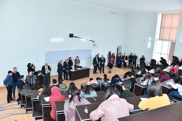 Sumqayıt Dövlət Universitetində  imtahanların gedişatı yoxlanıldı- FOTOLAR