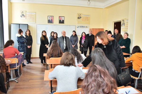Sumqayıtda monitorinq: imtahanların gedişi yoxlanıldı - FOTOLAR