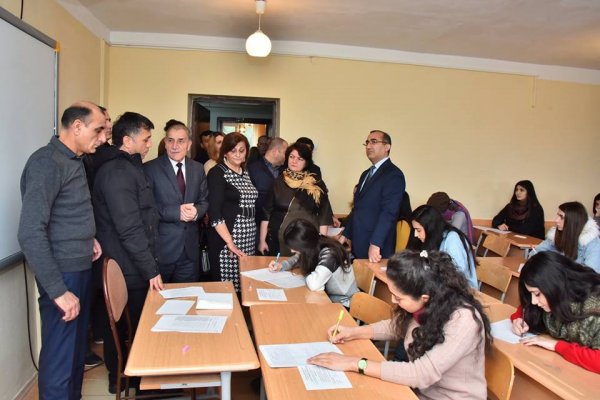 Sumqayıtda monitorinq: imtahanların gedişi yoxlanıldı - FOTOLAR
