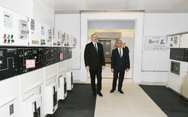 Dövlət başçısı “Beyləqan-1” yarımstansiyasının açılışını etdi - FOTOLAR