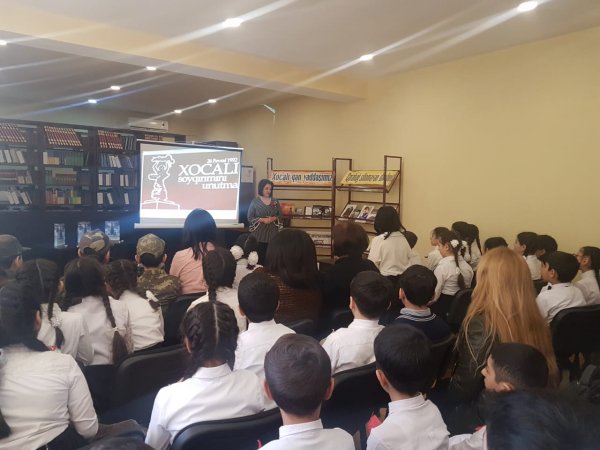 Sumqayıtda Xocalı soyqırımının 27-ci ildönümü ilə əlaqədar silsilə tədbirlər keçirilib - FOTOLAR