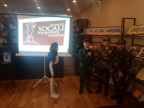 Sumqayıtda Xocalı soyqırımının 27-ci ildönümü ilə əlaqədar silsilə tədbirlər keçirilib - FOTOLAR