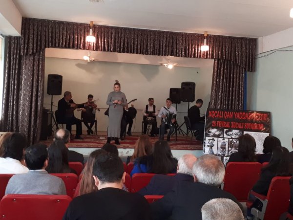 Sumqayıtda "Şəhid olan şəhərim" adlı ədəbi-bədii gecə keçirilib - FOTOLAR