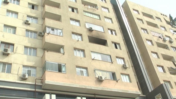 Sumqayıt sakini əmisini öldürüb, sonra mənzilə od vurub - FOTOLAR