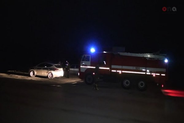 Azərbaycanda faciə: yük maşını ilə toqquşub, yanaraq öldülər