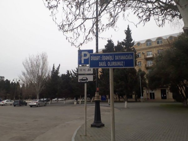 Sumqayıtda parkomatlar ləğv olunub - FOTO