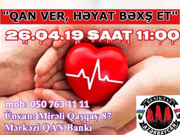 "Qan ver, həyat bəxş et" devizi altında qanvermə aksiyası keçiriləcək - FOTO "Qan ver, həyat bəxş et" devizi altında qanvermə aksiyası keçiriləcək - FOTO