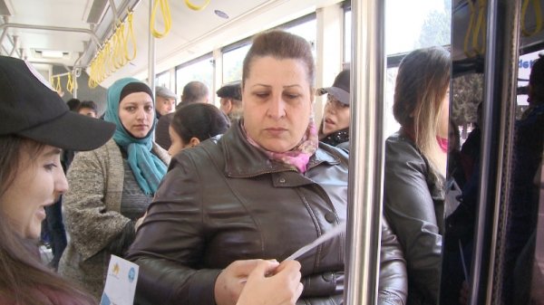 Sumqayıtda “Nəqliyyat Könüllüləri” devizi altında aksiya davam edir - FOTO