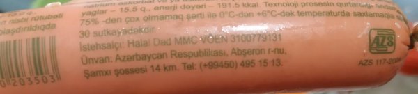 Sumqayıtda marketdən alınan sosiskanın içindən görün nə çıxdı - VİDEO (FOTO)