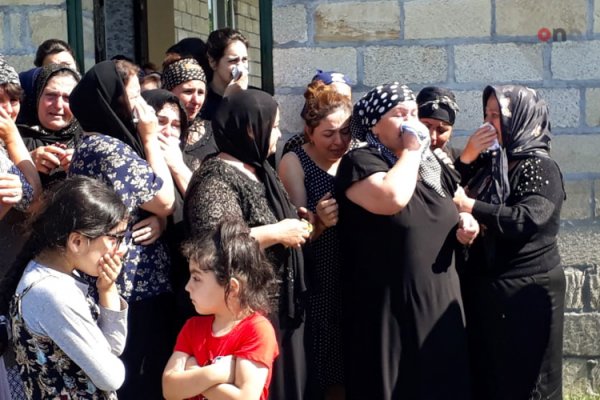 Azərbaycan Ordusunun şəhid olan mayoru ilə vida mərasimi keçirilir - FOTO
