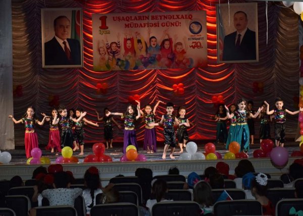 Sumqayıtda  uşaqlar günü münasibətilə təntənəli tədbir keçirilib -FOTOLAR