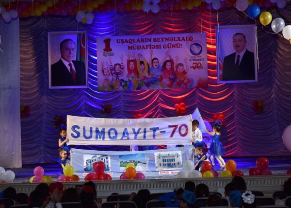 Sumqayıtda  uşaqlar günü münasibətilə təntənəli tədbir keçirilib -FOTOLAR