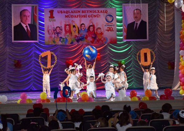 Sumqayıtda  uşaqlar günü münasibətilə təntənəli tədbir keçirilib -FOTOLAR