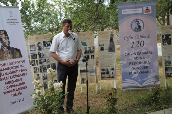 Xızıda Cəfər Cabbarlının xatirəsi anılıb - FOTOLAR