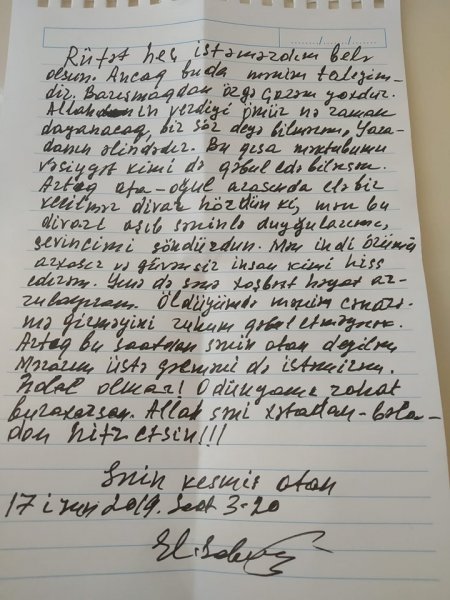 Eldar Sabiroğlu oğlundan imtina edib - FOTO