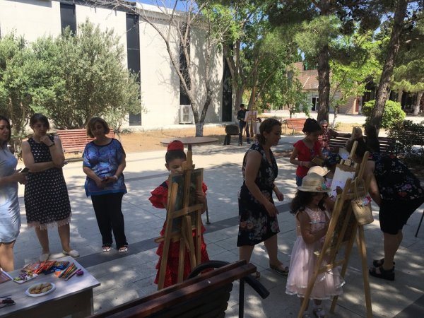 Sumqayıtda  “Təsviri yaradıcılıq görüşləri” adlı plener keçirilib - FOTOLAR