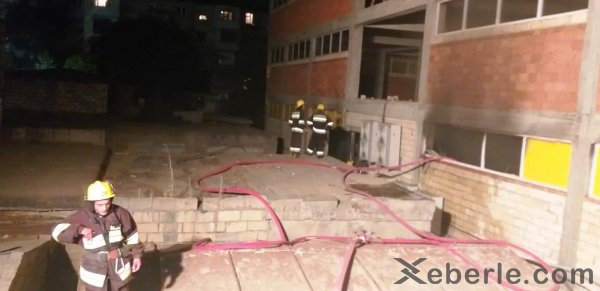 Sumqayıtda ticarət mərkəzində  yanğın  - VİDEO (FOTOLAR)