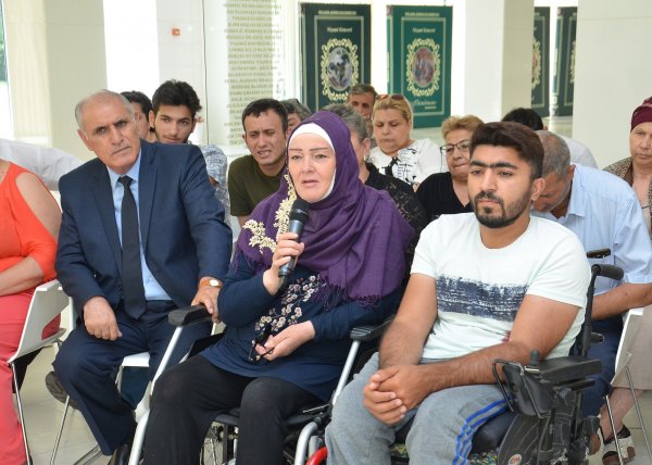 Tahir Mirkişili Sumqayıtda əlilliyi olan sahibkarlarla görüş keçirdi-FOTOLAR