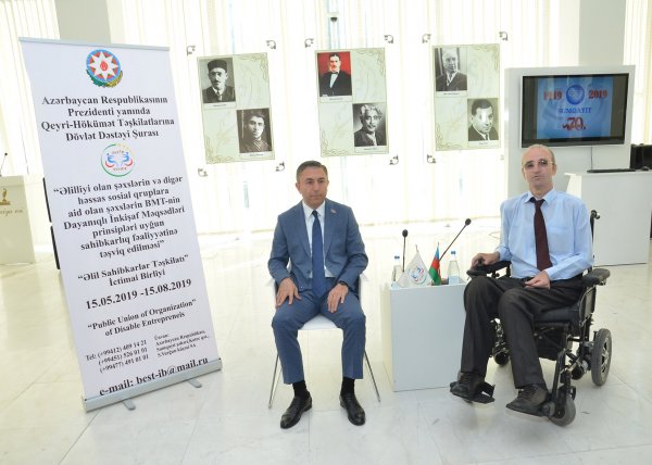 Tahir Mirkişili Sumqayıtda əlilliyi olan sahibkarlarla görüş keçirdi-FOTOLAR