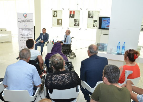 Tahir Mirkişili Sumqayıtda əlilliyi olan sahibkarlarla görüş keçirdi-FOTOLAR