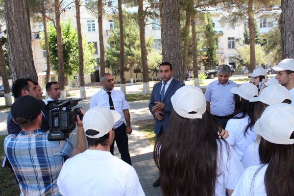 Sumqayıtda “Nəqliyyat Könüllüləri” devizi altında aksiya davam edir - FOTOLAR