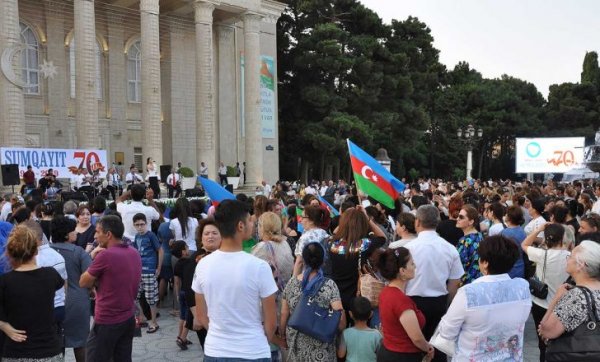 Sumqayıtda 50 illiyə həsr edilmiş tədbir keçirilib -FOTOLAR